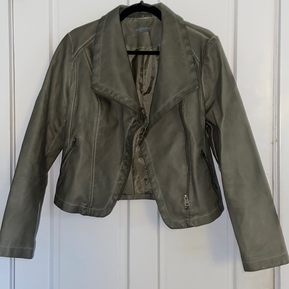 Army green bagatelle jacket